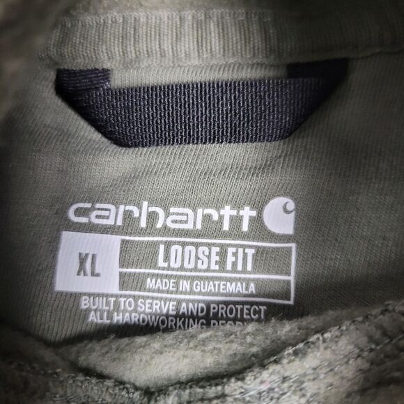 Carhartt Loose Fit Graphic Hoodie Men's Size XL Dusty Olive - Picture 5 of 11